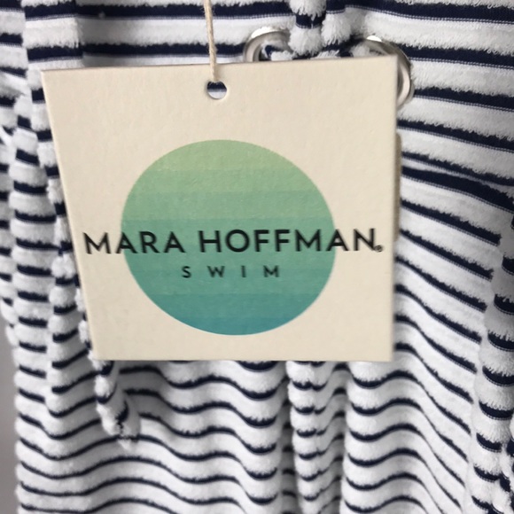 NWT Mara Hoffman Swim Terry Cloth Stripe Jumpsuit - Picture 6 of 8